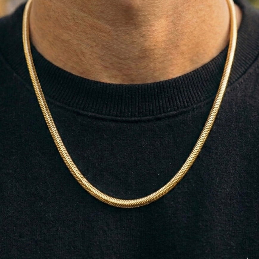 Snake chain + Bracelet combo (GOLD)