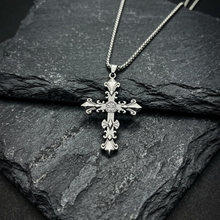 Sovereign Cross Pendant with Chain