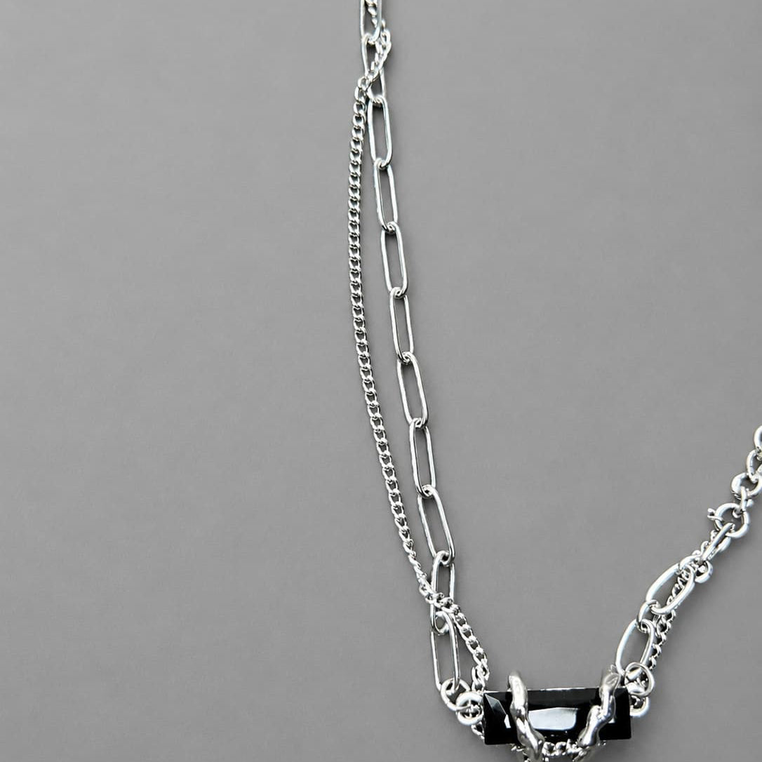 Dual Rugged Chain Pendant