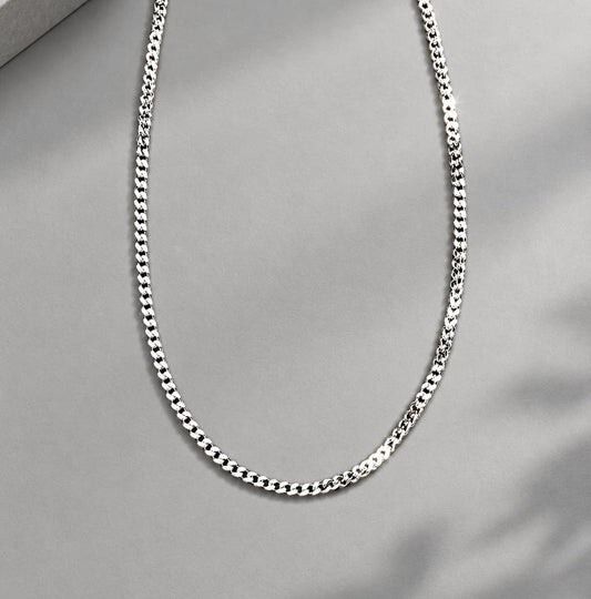 Curb Silver Chain