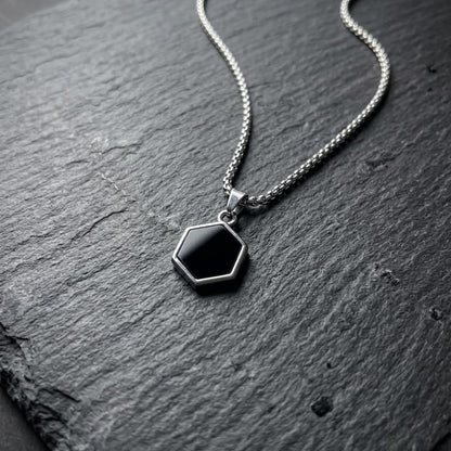 Dark Aura Midnight Pendant and Chain