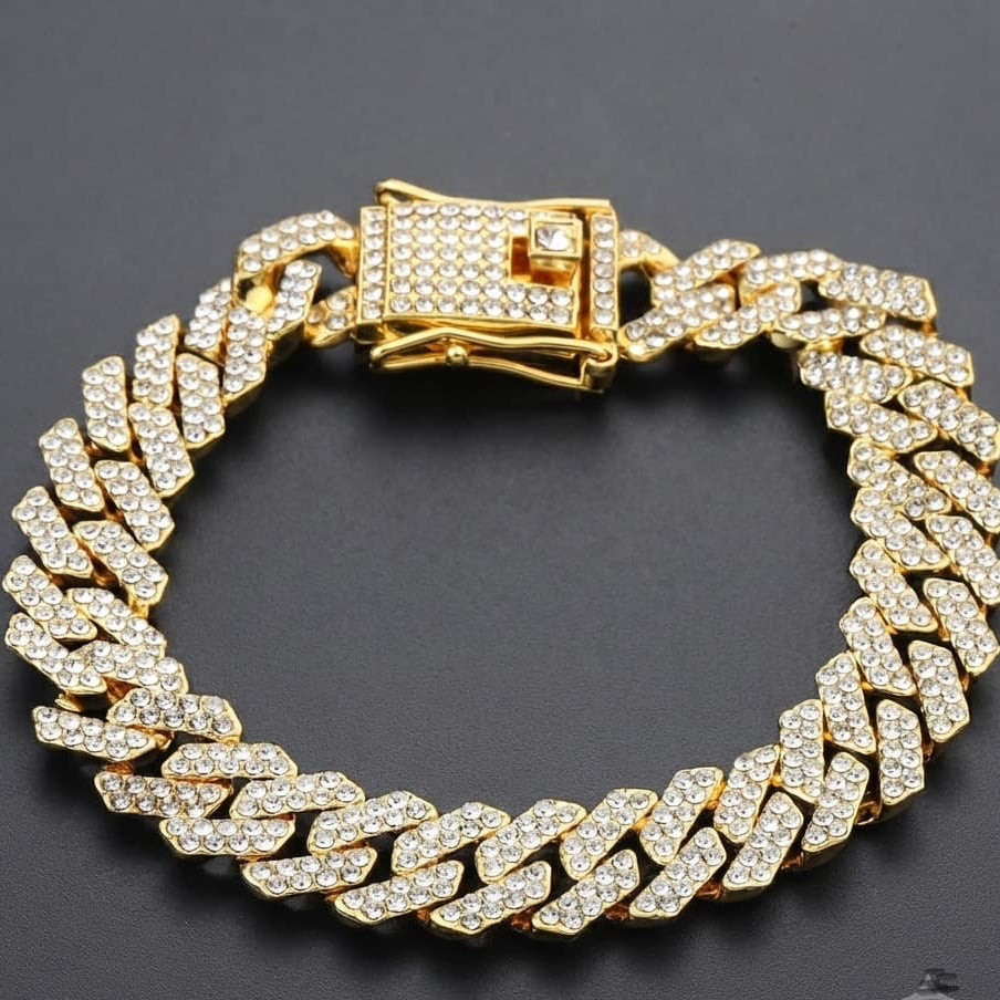 Iced Cuban Bracelet (Gold)