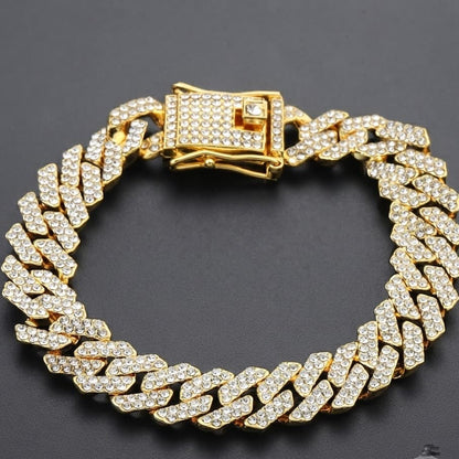 Iced Cuban Bracelet (Gold)