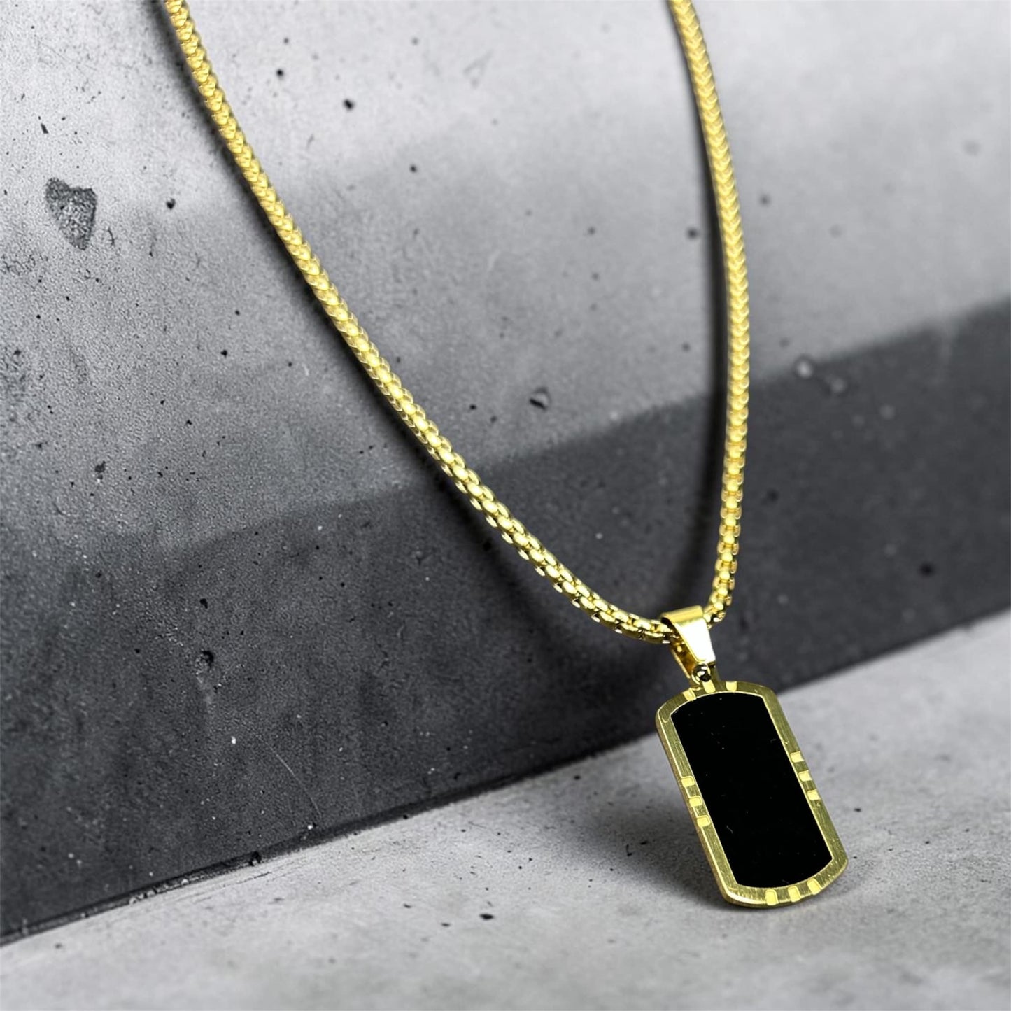 Black Gold Onyx Pendant