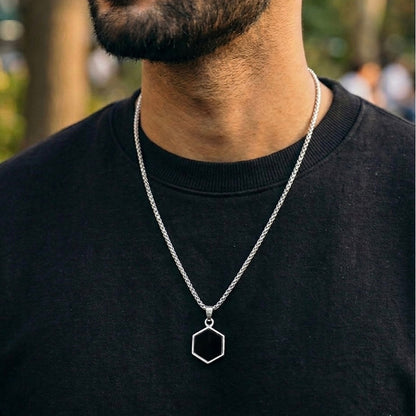 Dark Aura Midnight Pendant and Chain