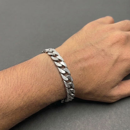 Classic Cuban Silver Bracelet