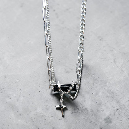 Dual Rugged Chain Pendant