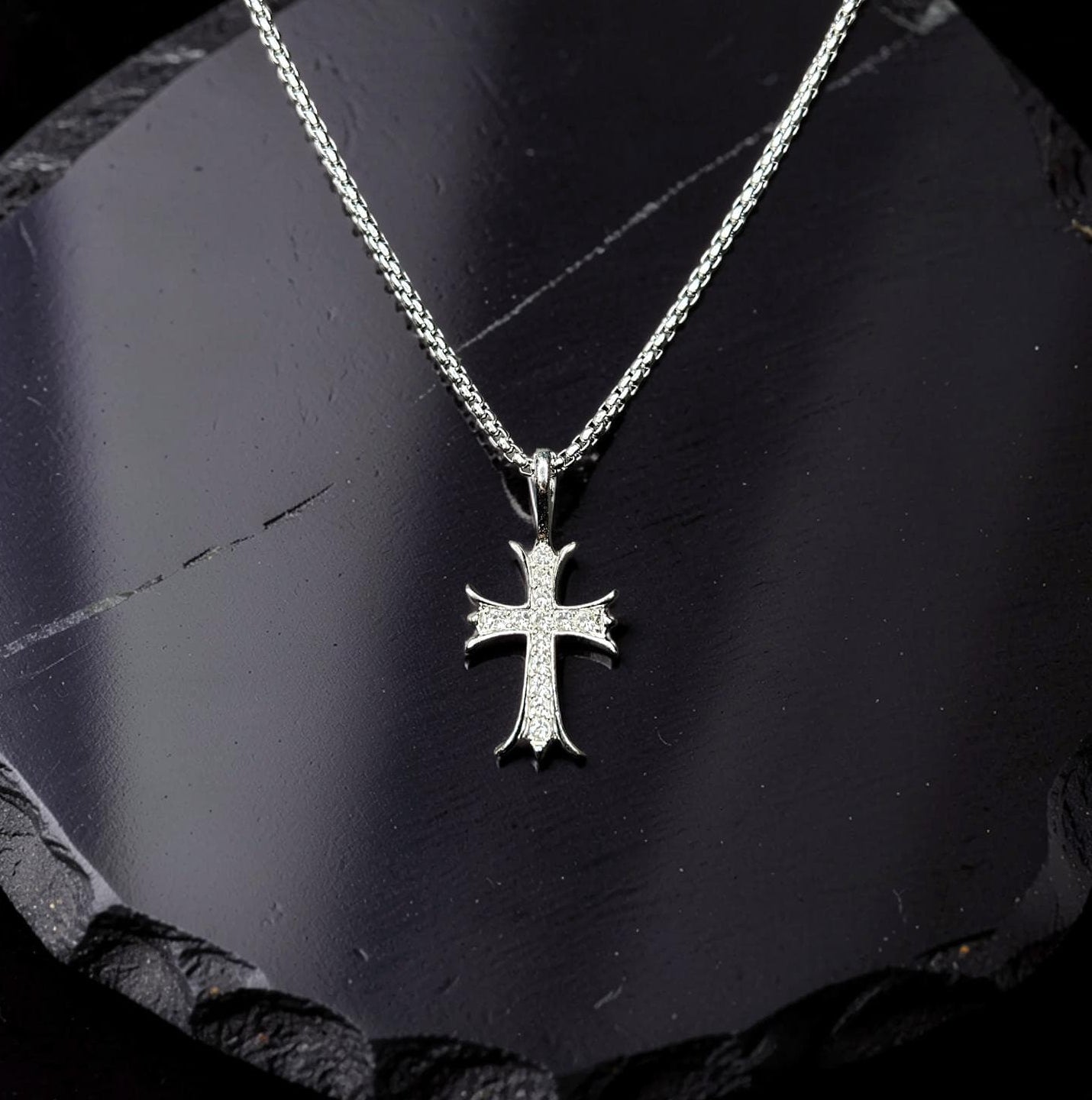 Divine Cross Pendant with Chain