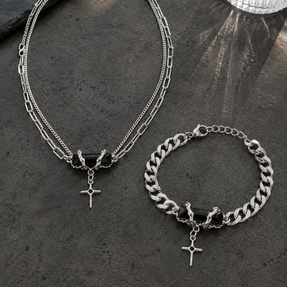 Dual Rugged Chain + Bracelet combo
