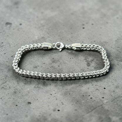 Curb Silver bracelet