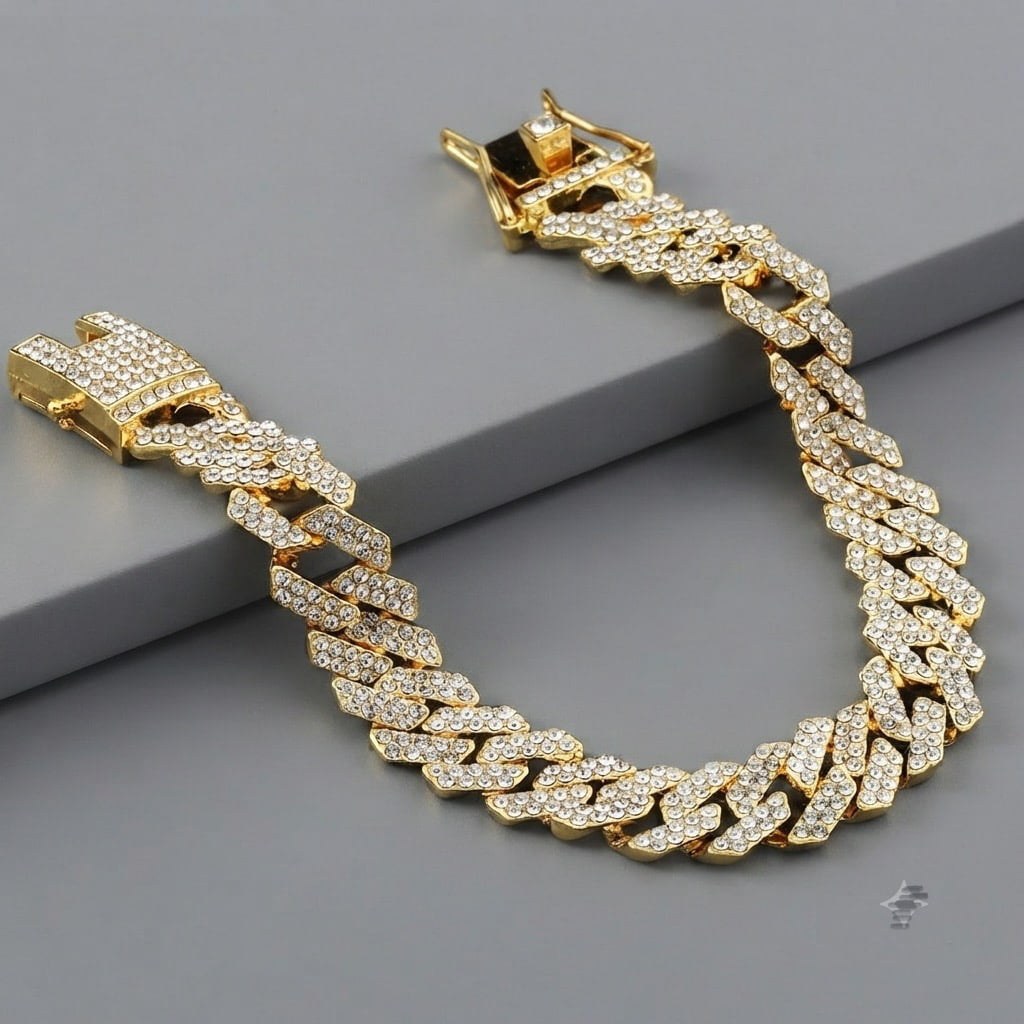 Iced Cuban Bracelet (Gold)