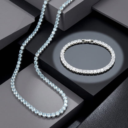 Tennis Chain+Bracelet Combo