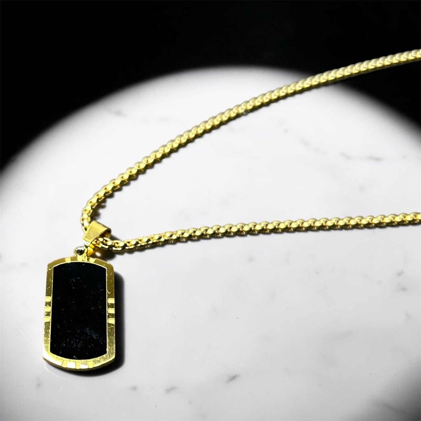 Black Gold Onyx Pendant