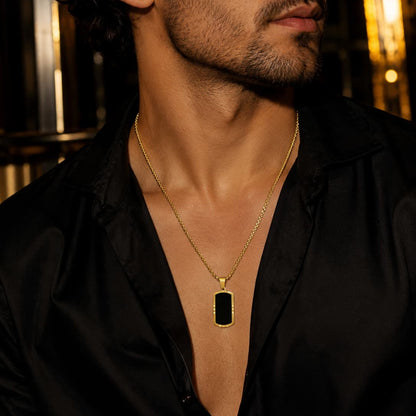 Black Gold Onyx Pendant