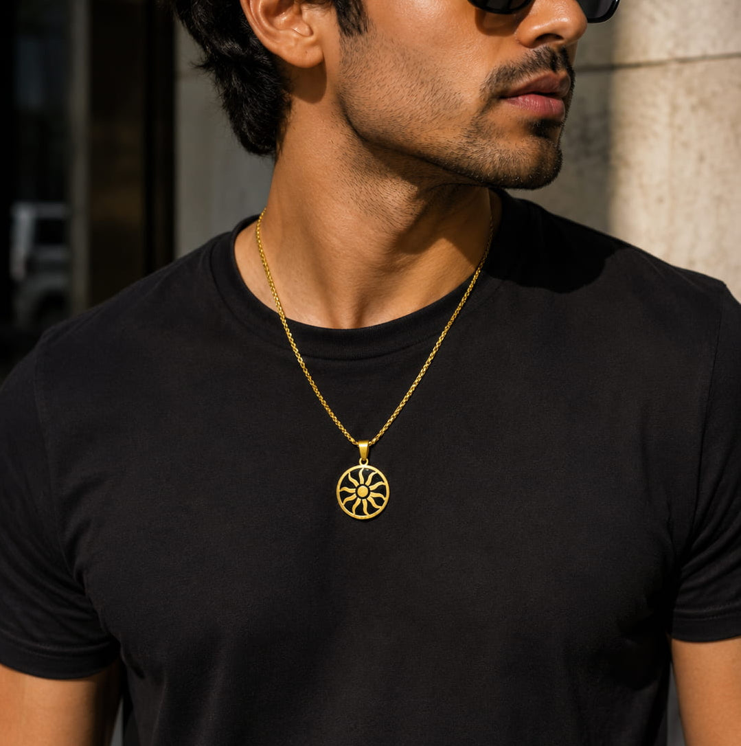 Gold Sun Pendant