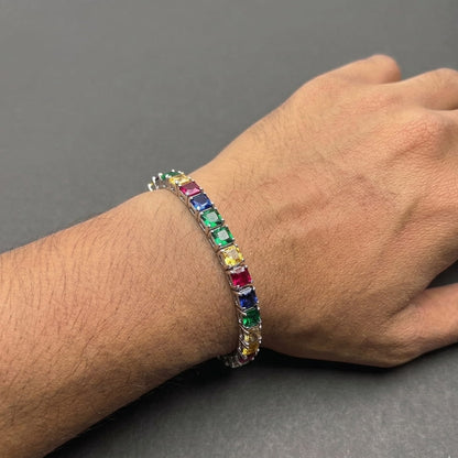 Multi Diamond Tennis Bracelet