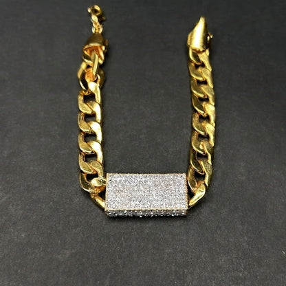 Gold Cuban Link Bracelet