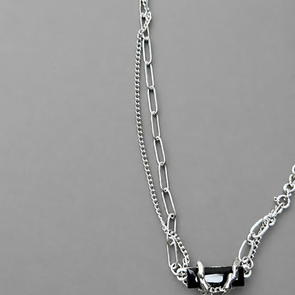 Dual Rugged Chain Pendant