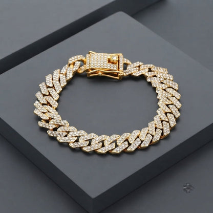 Iced Cuban Bracelet (Gold)