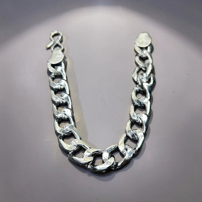Classic Cuban Silver Bracelet