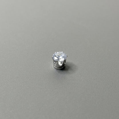 Cubic Silver Ear Stud (Magnetic Non-Pierced)