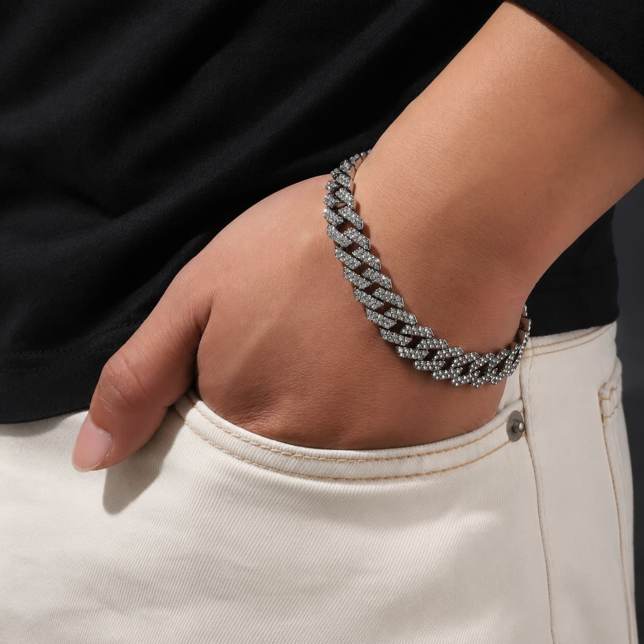 Iced Out Chain+Bracelet Combo